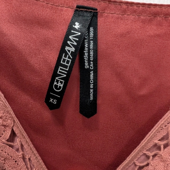 Gentle Fawn Dusty Rose / Lace Detail Dress - Picture 2 of 4